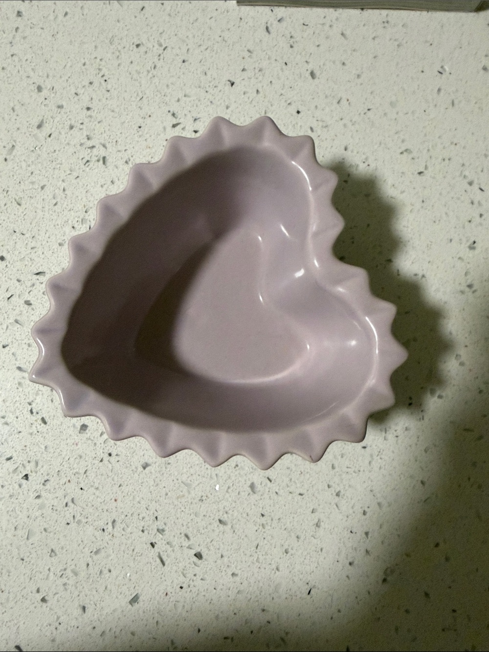 CHANTAL Heart-Shaped Ceramic Serving Bowl in Lavender